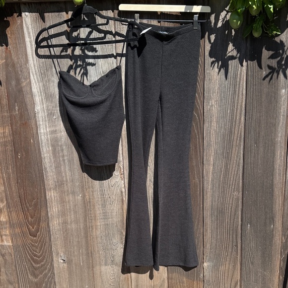 Fashion Nova Pants - Elegant Black Women's Two Piece Outfit